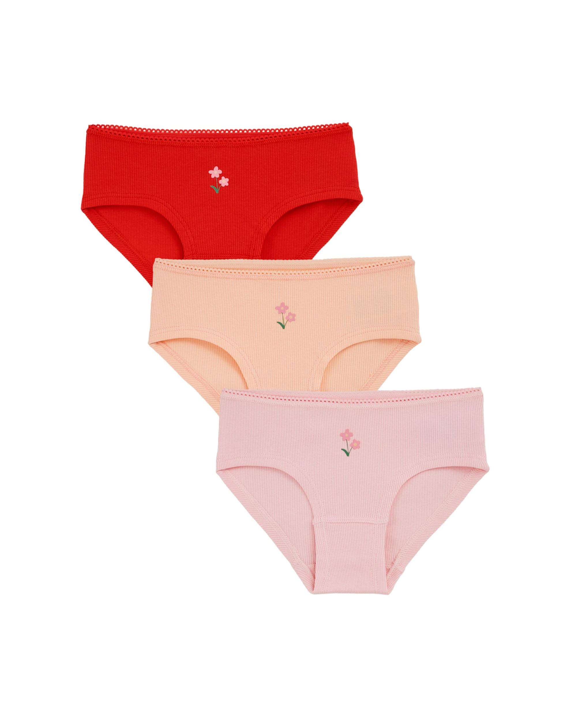 WE Fashion Apatinės kelnaitės šviesiai rožinė / raudona