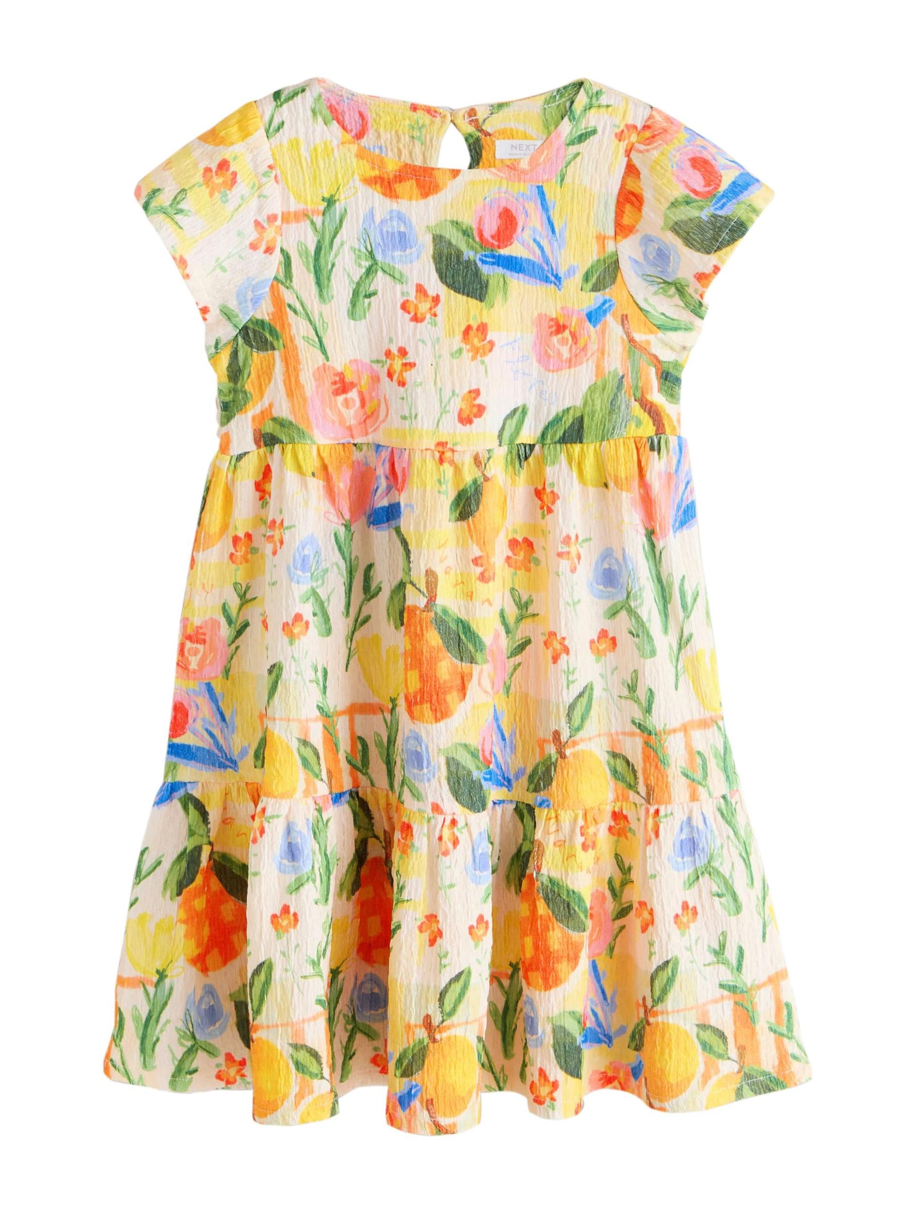 Next Suknelė kremo / geltona / žalia / oranžinė