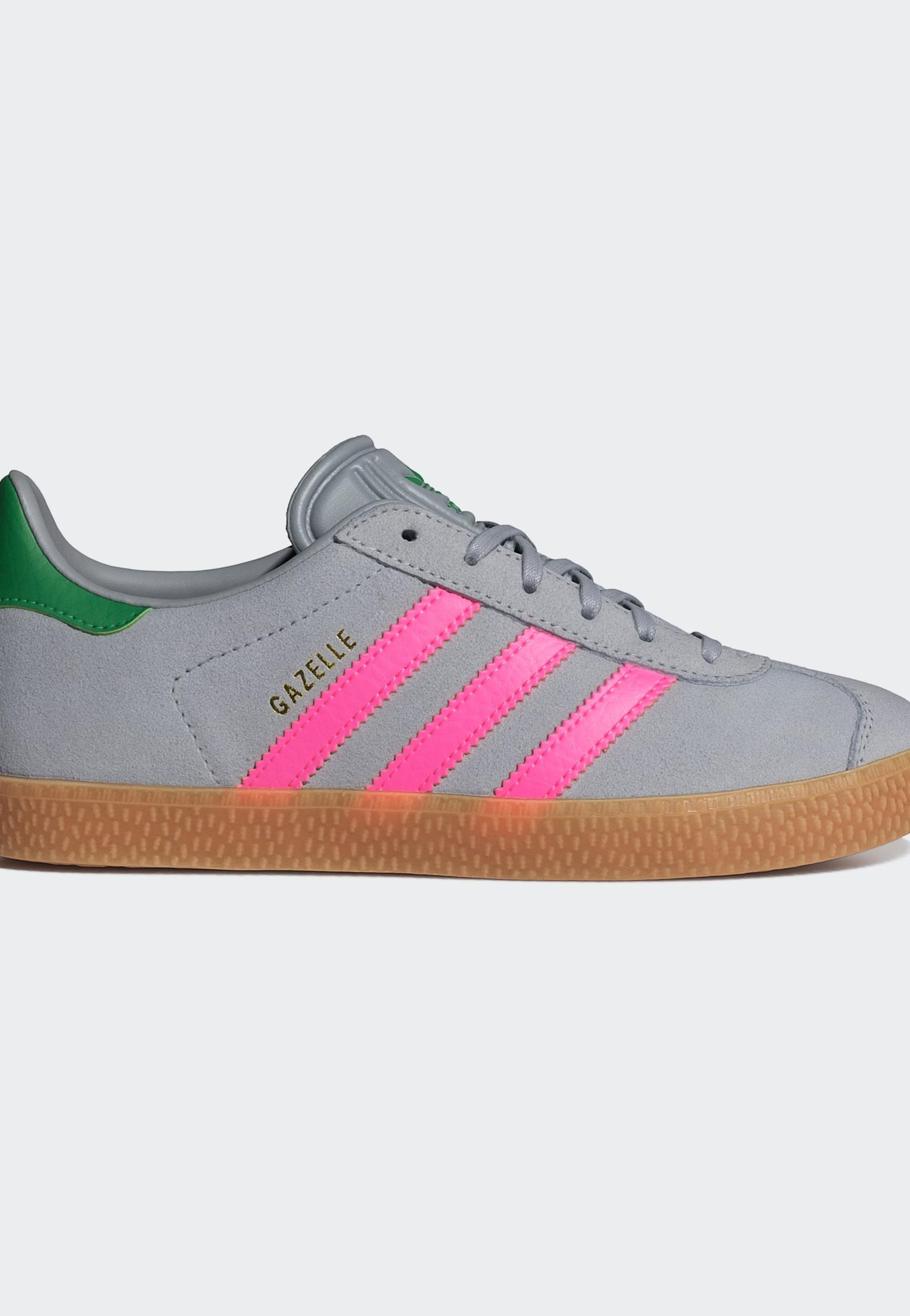 ADIDAS ORIGINALS Sportbačiai 'Gazelle' žalia / rožinė / sidabrinė