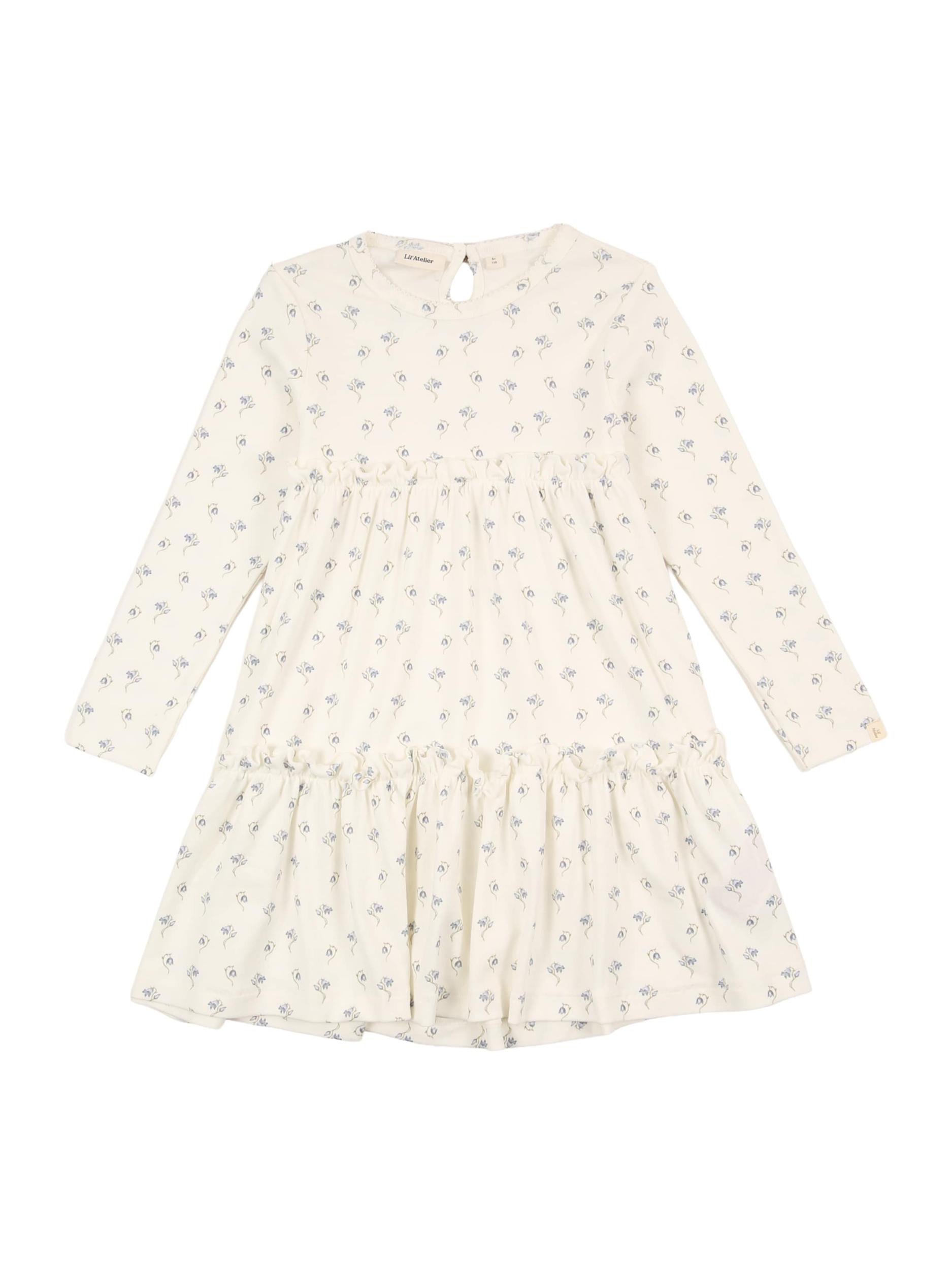 Lil'Atelier Suknelė 'NMFGAYO SEL' šviesiai mėlyna / alyvuogių spalva / natūrali balta