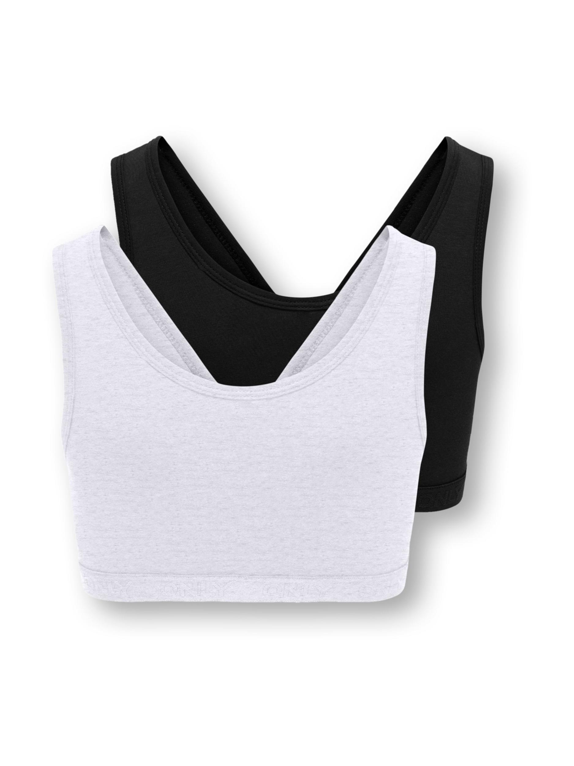 ONLY GIRLS Liemenėlė 'KOGLola' margai pilka / juoda