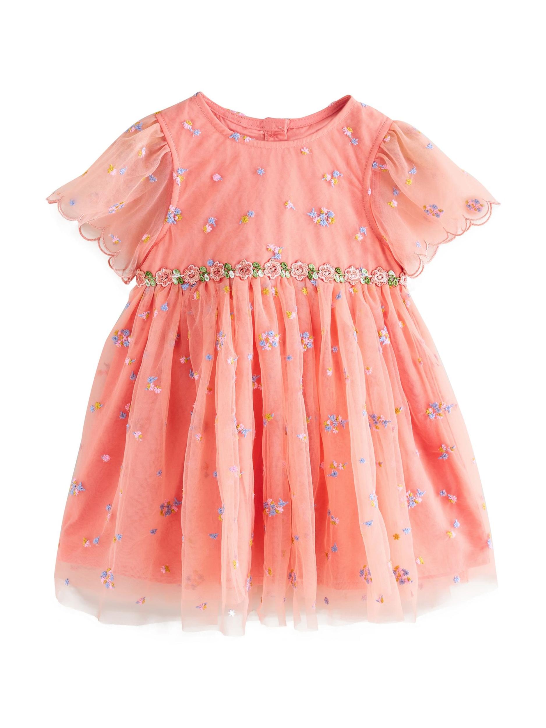 Next Suknelė šviesiai mėlyna / šviesiai geltona / rožių spalva