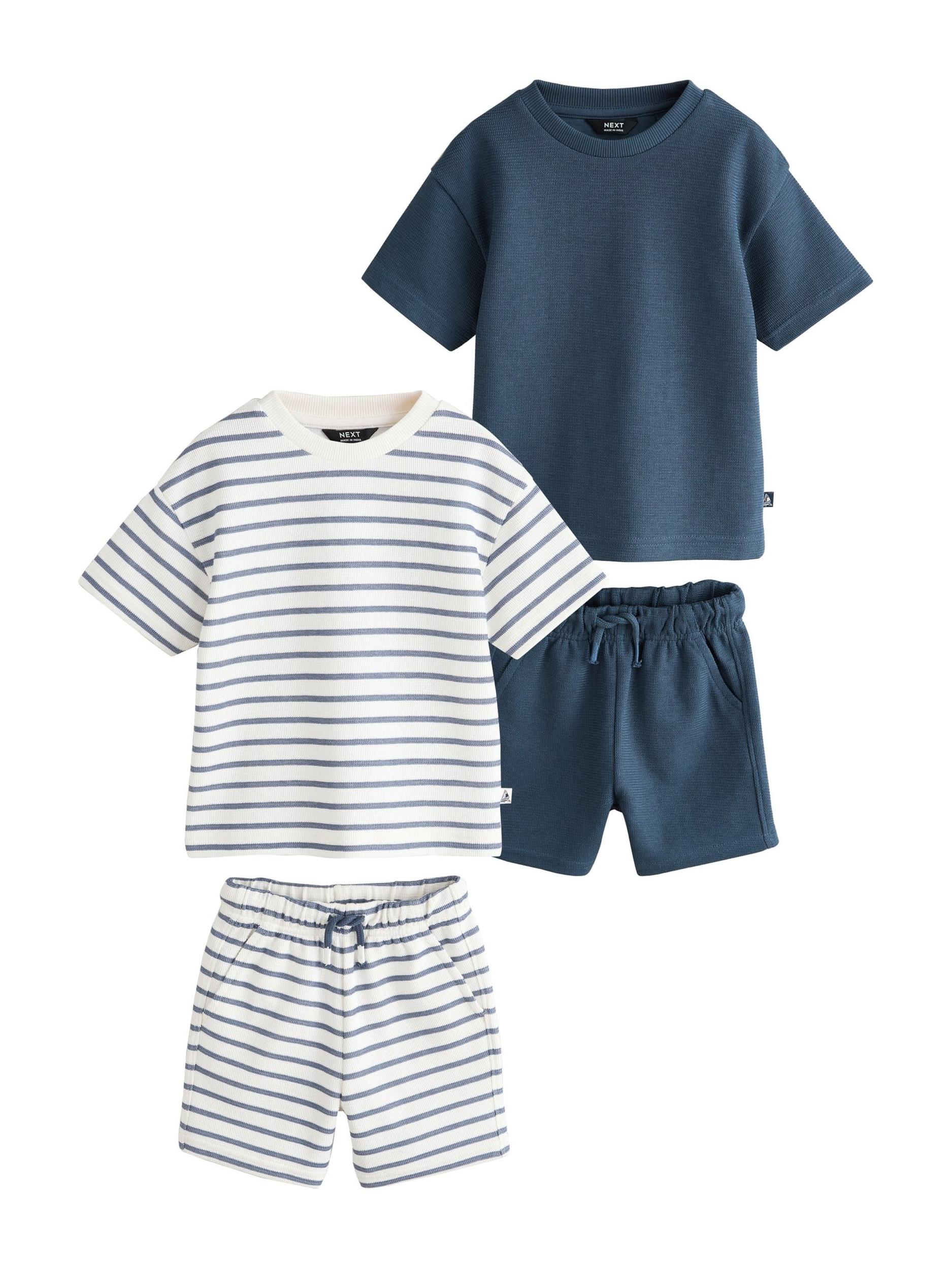 Next Rinkinys tamsiai mėlyna jūros spalva / melsvai pilka / balta