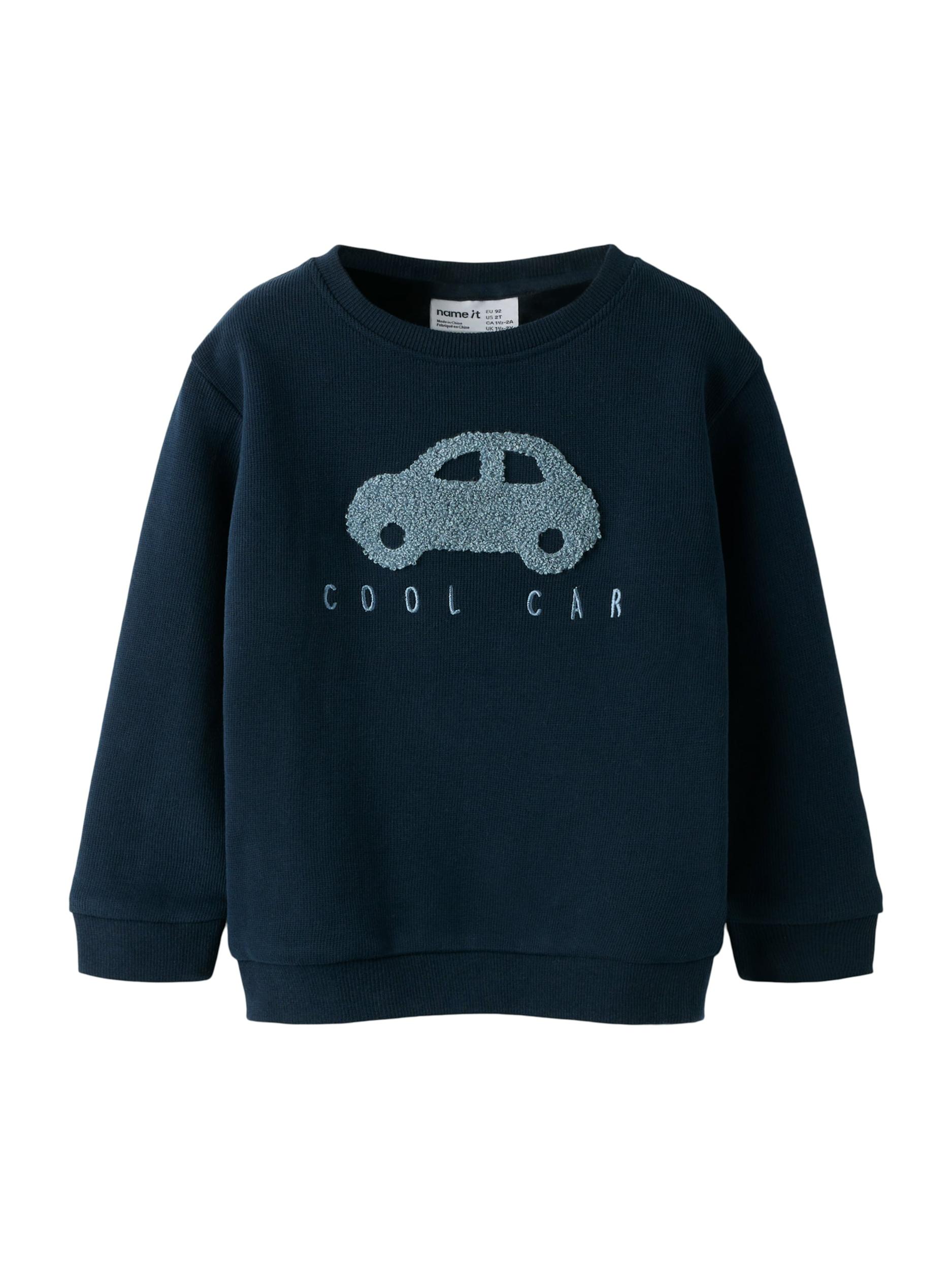 NAME IT Megztinis be užsegimo 'NMMObear' šviesiai mėlyna / tamsiai mėlyna