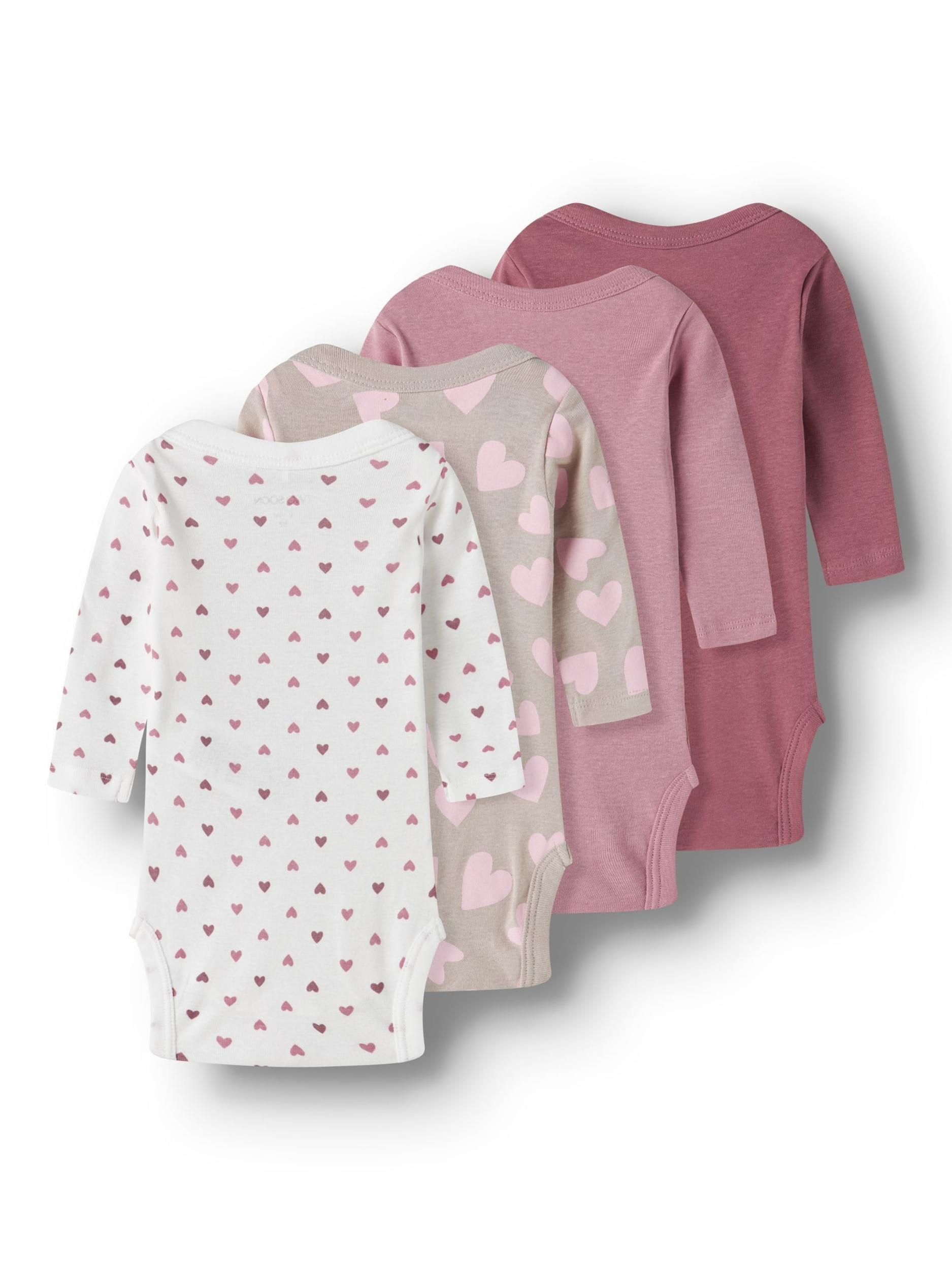 TWO SOON Šliaužtinukas / glaustinukė pilka / ryškiai rožinė spalva / tamsiai rožinė / balta