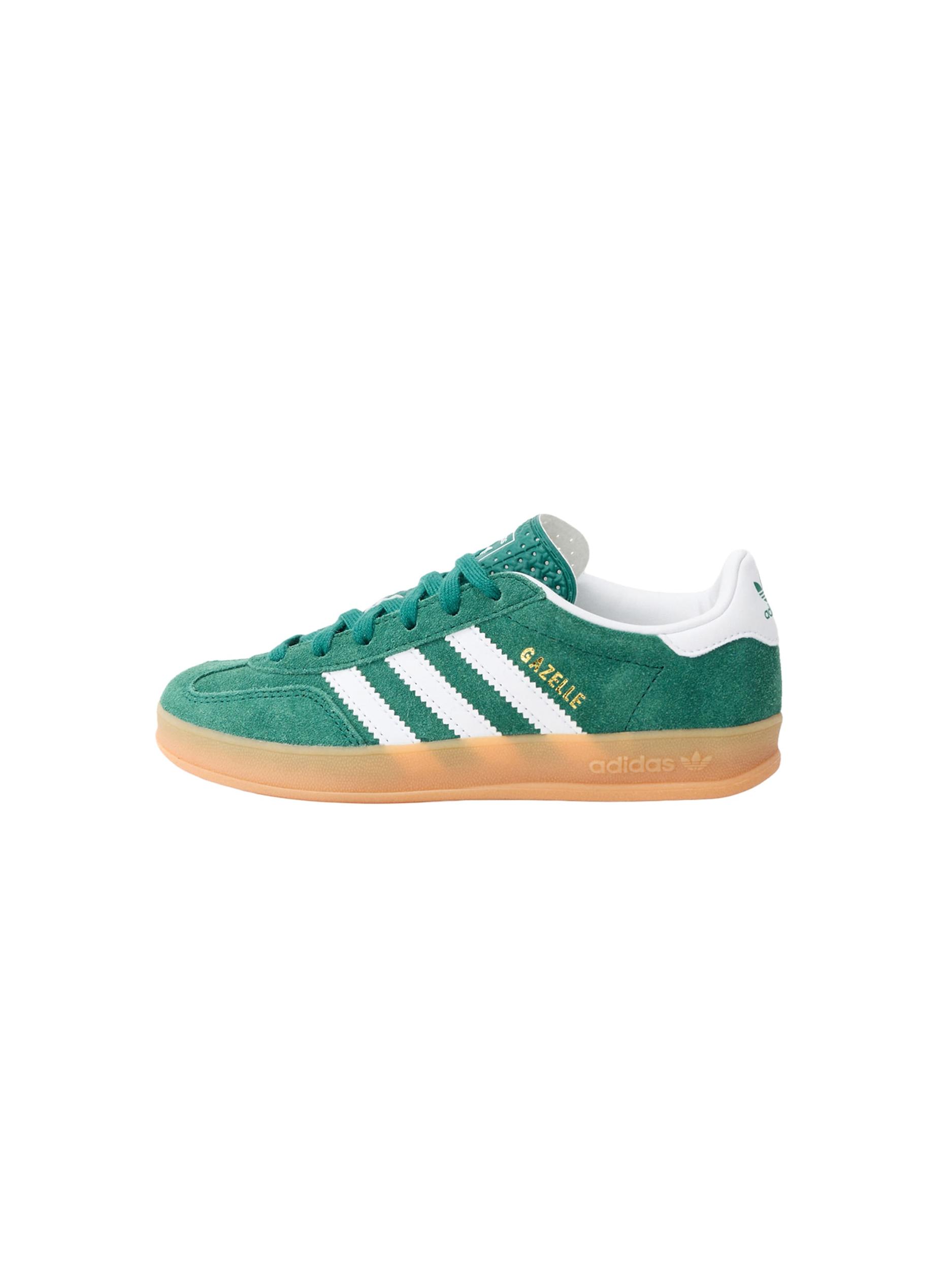 ADIDAS ORIGINALS Sportbačiai 'GAZELLE' auksas / tamsiai žalia / balta