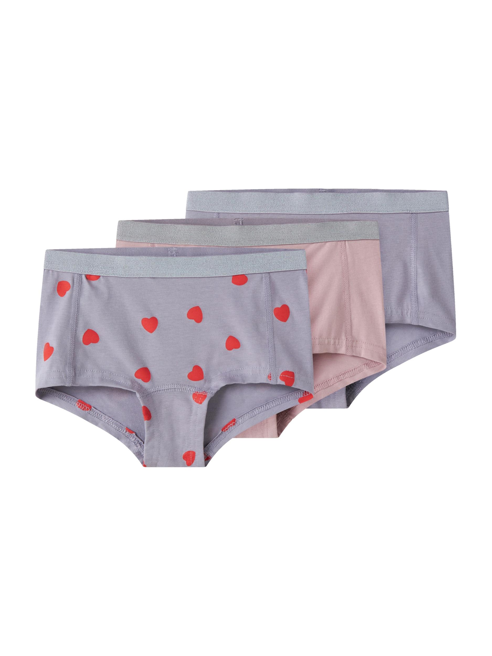 NAME IT Apatinės kelnaitės alyvinė spalva / rausvai violetinė spalva / raudona