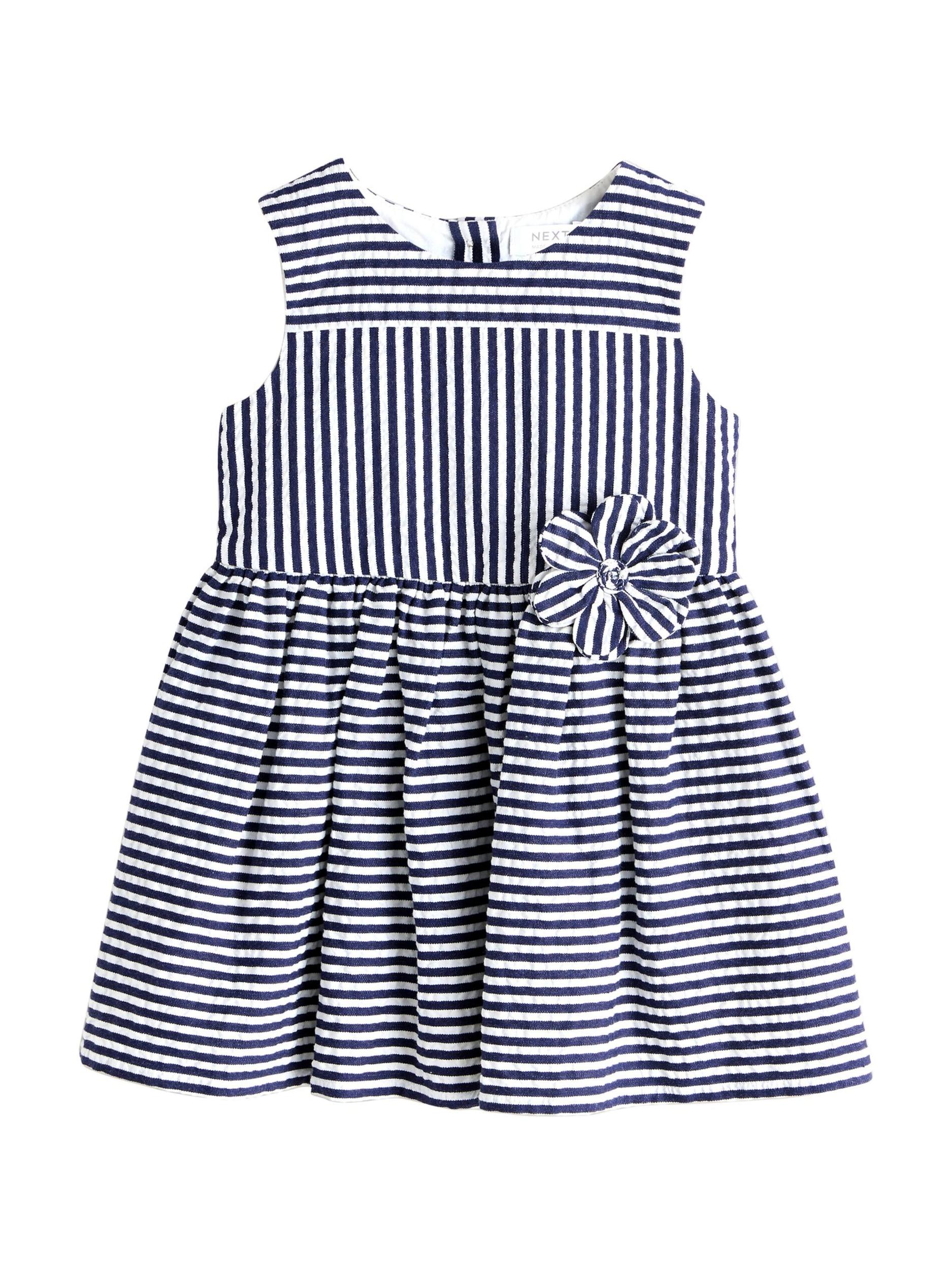 Next Suknelė tamsiai mėlyna / balta