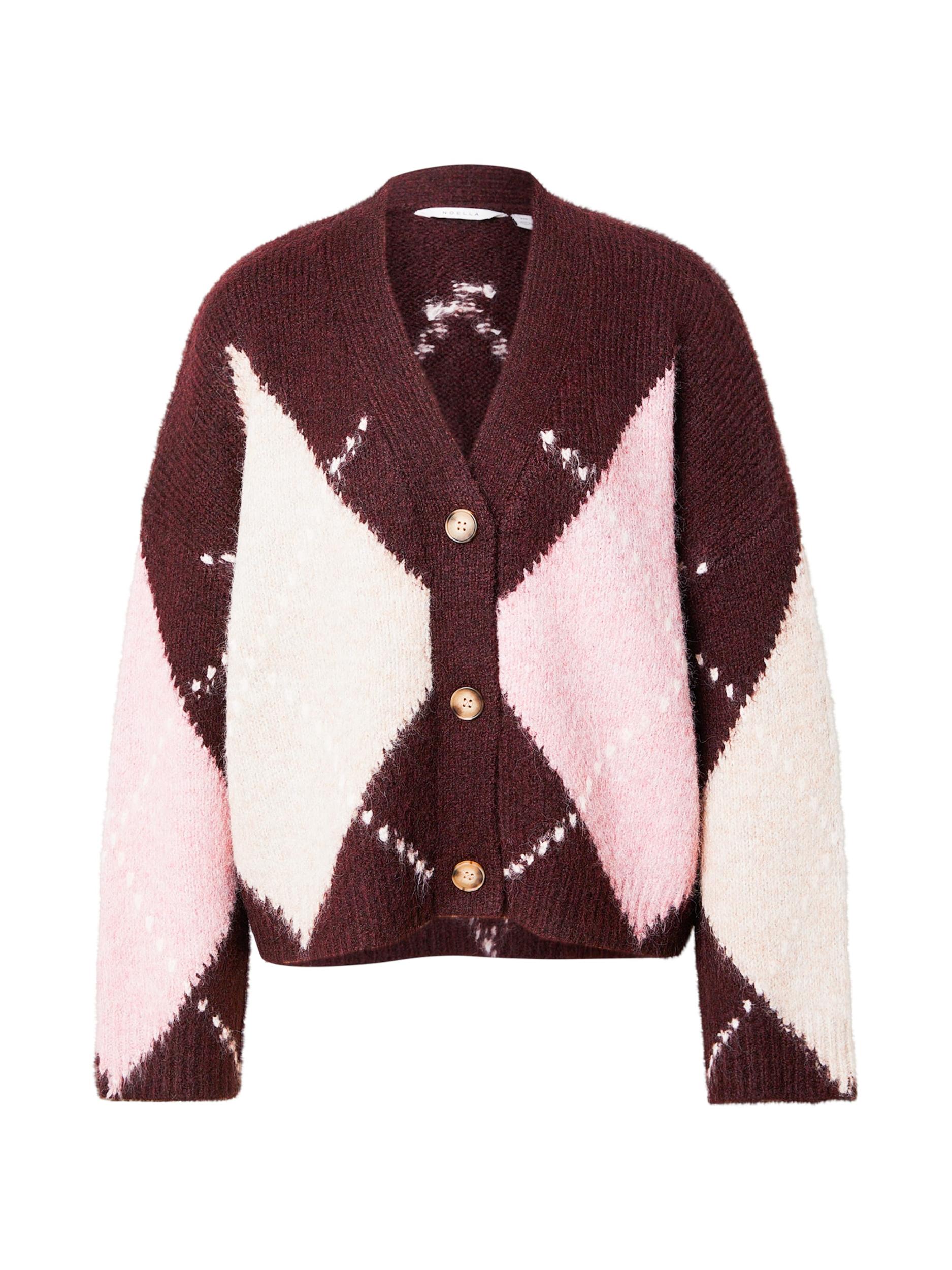 Noella Kardiganas 'Laiana' rožių spalva / vyno raudona spalva / balta