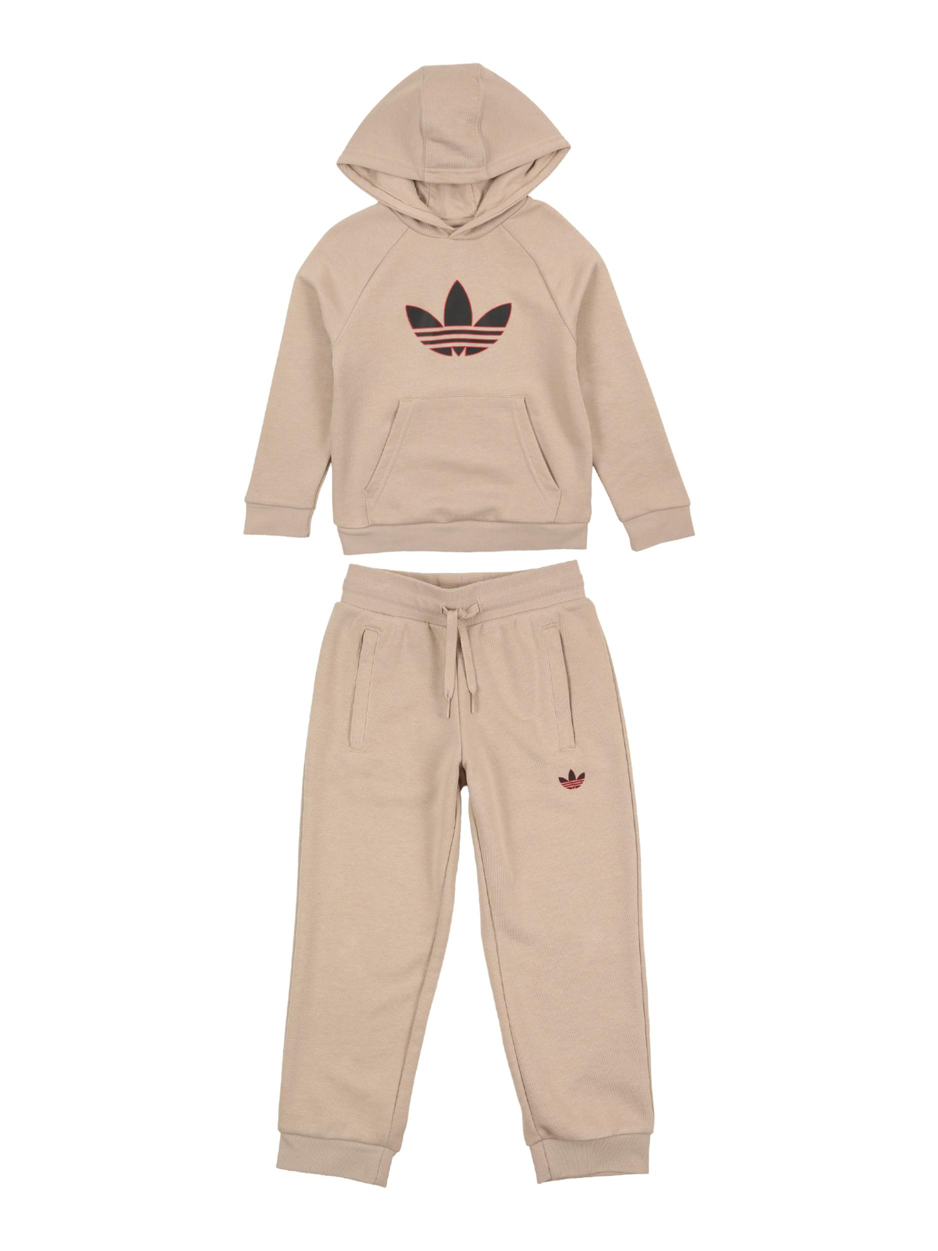 ADIDAS ORIGINALS Treningas nebalintos drobės spalva / raudona / juoda