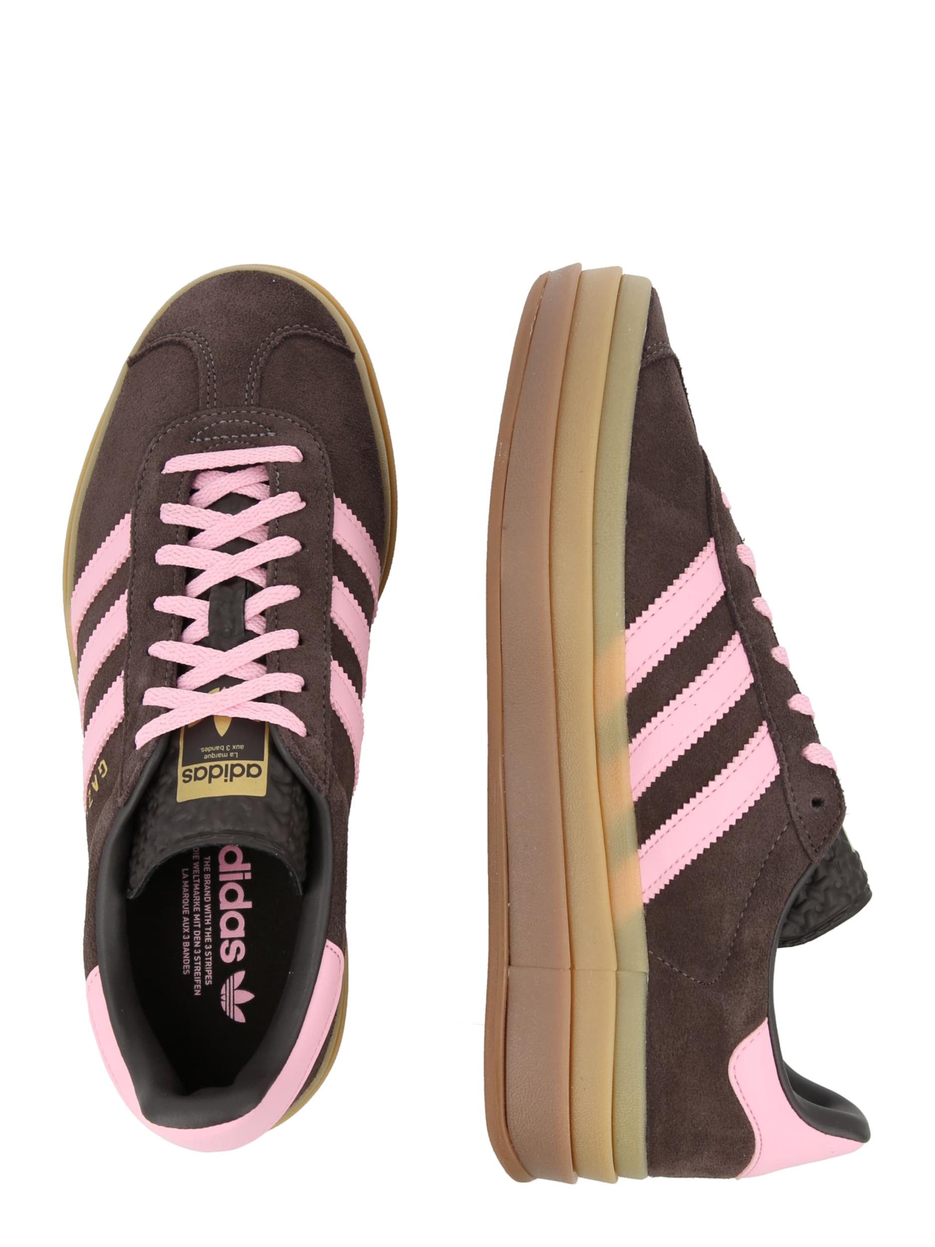 ADIDAS ORIGINALS Sportbačiai be auliuko 'GAZELLE BOLD' šokolado spalva / auksas / rožių spalva