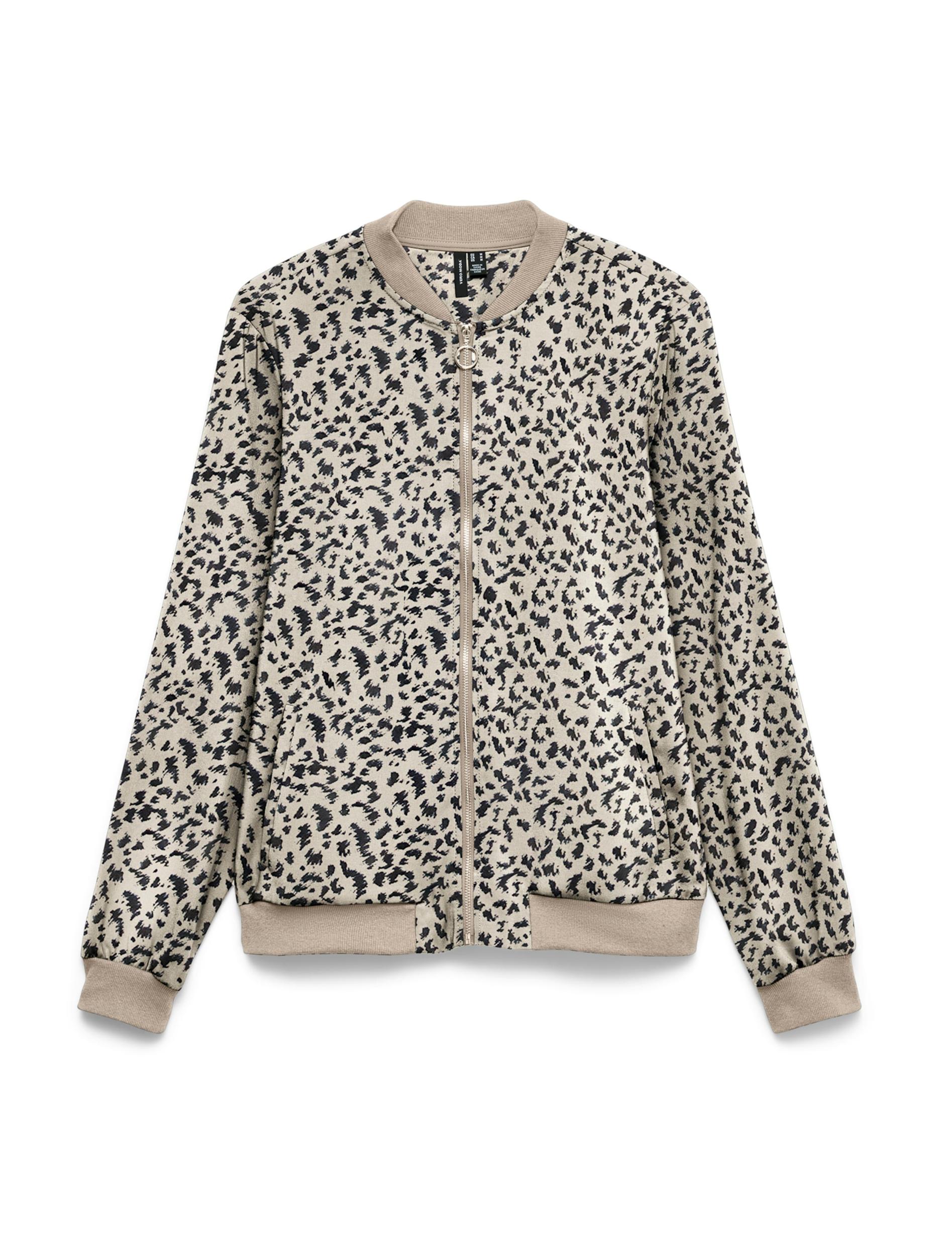 VERO MODA Demisezoninė striukė 'VMCOCO' rausvai pilka / juoda