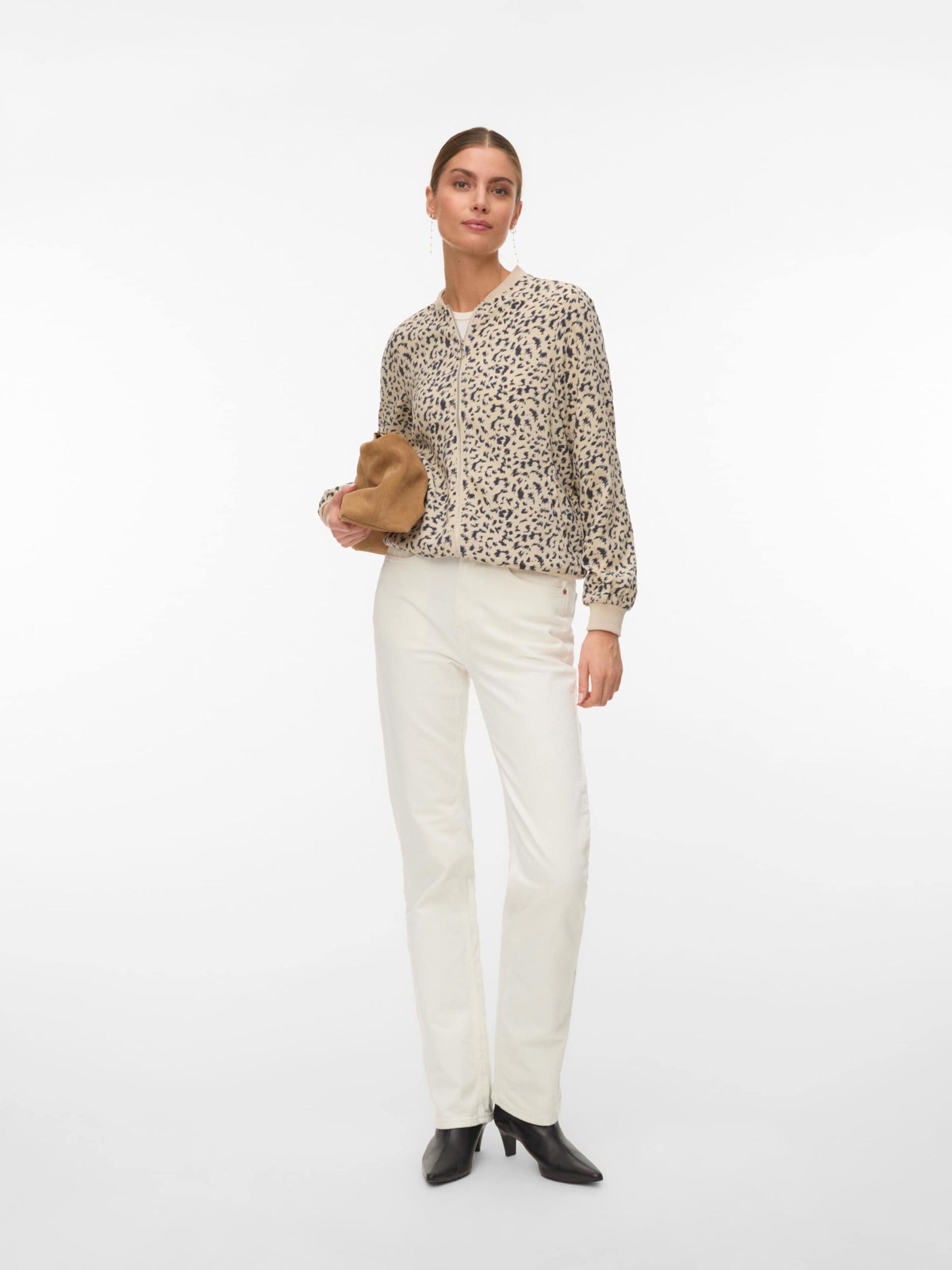 VERO MODA Demisezoninė striukė 'VMCOCO' rausvai pilka / juoda