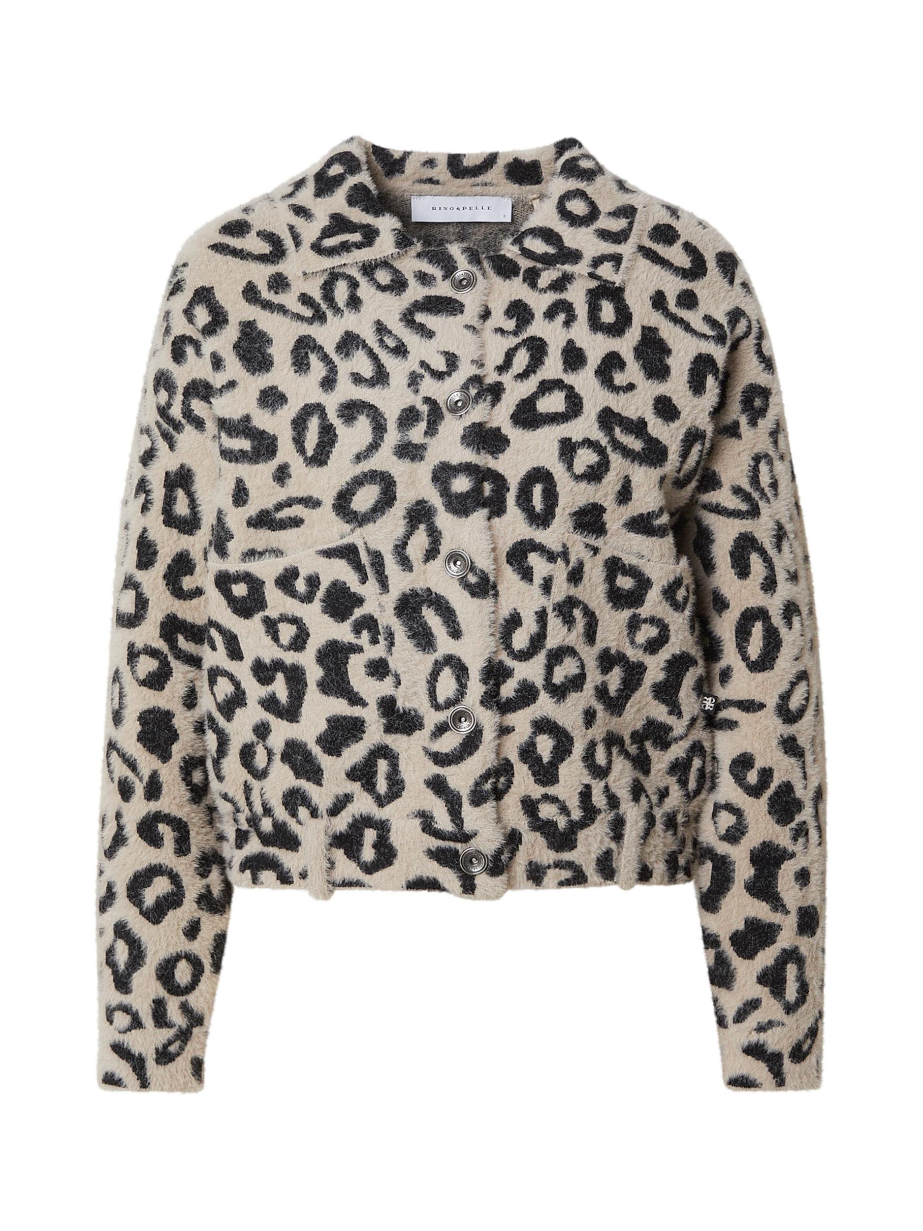 RINO & PELLE Demisezoninė striukė 'Bubbly' šviesiai ruda / juoda