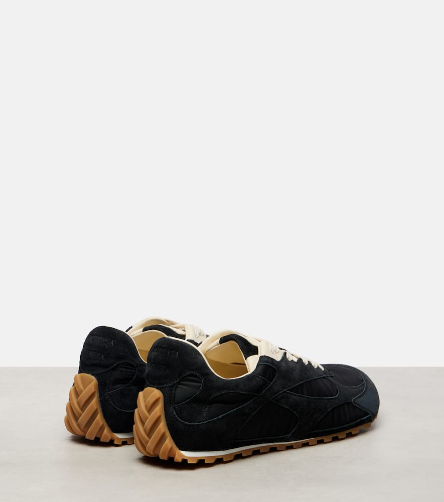 Bottega Veneta Orbit Flash suede-trimmed sneakers