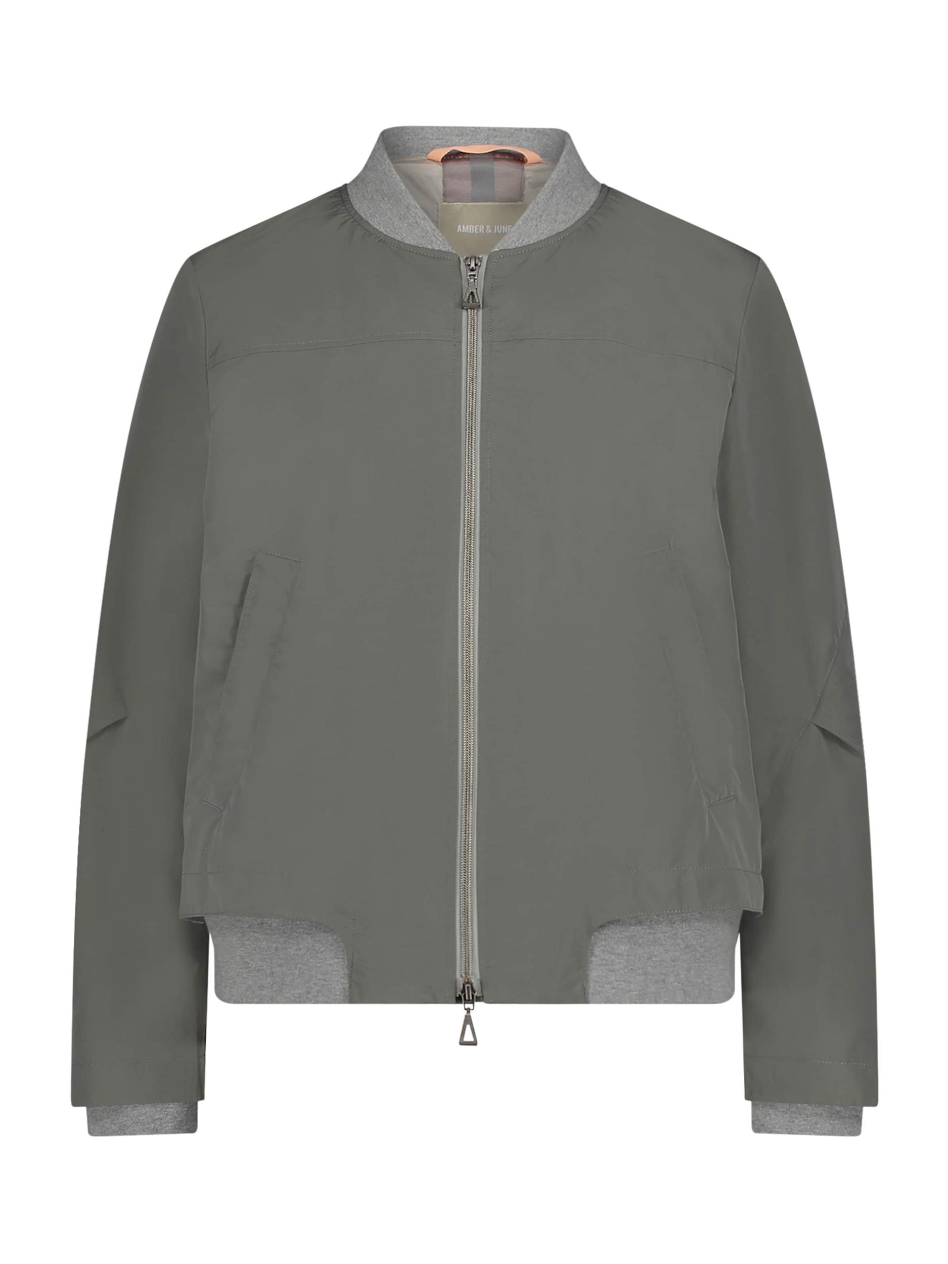 Amber & June Demisezoninė striukė mėlyna dūmų spalva