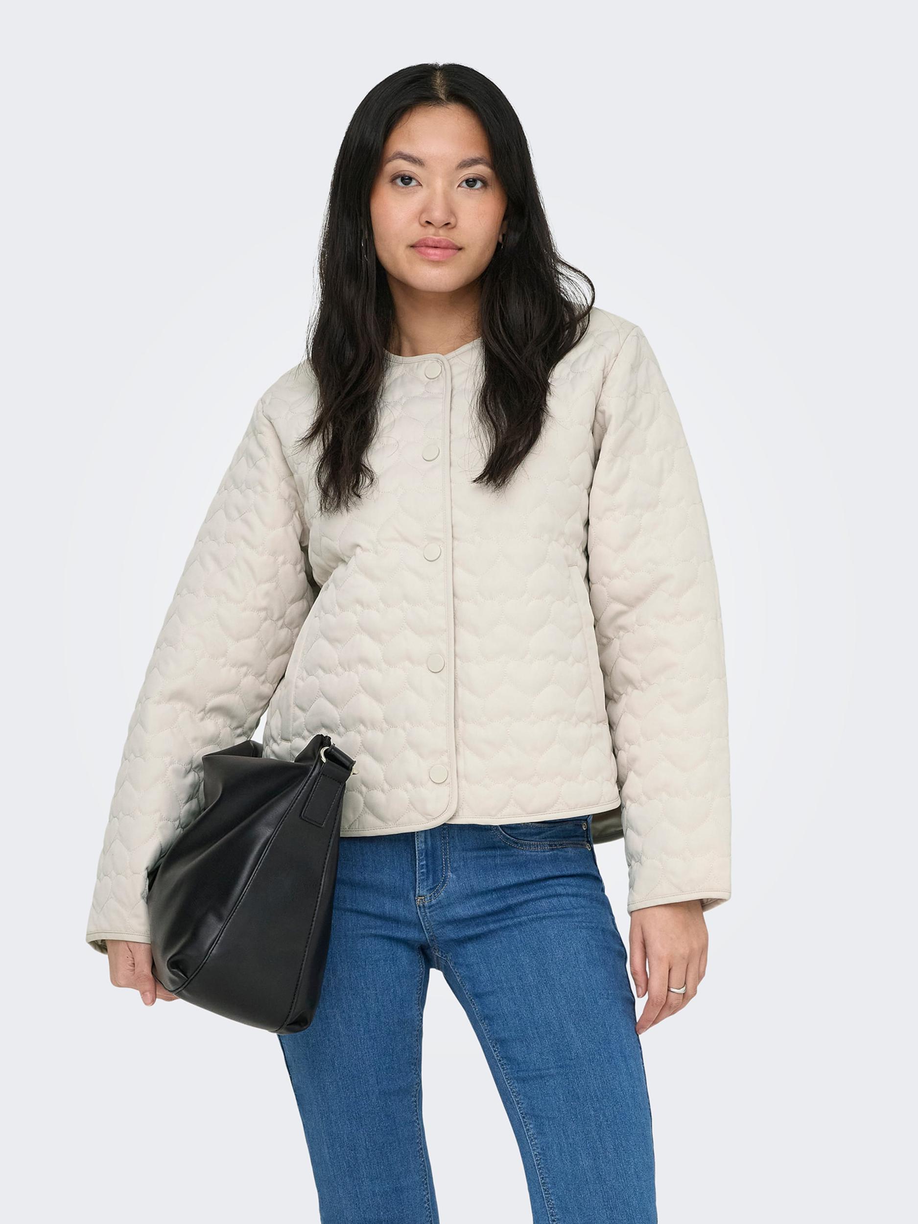 ONLY Demisezoninė striukė 'ONLHEART' pilka