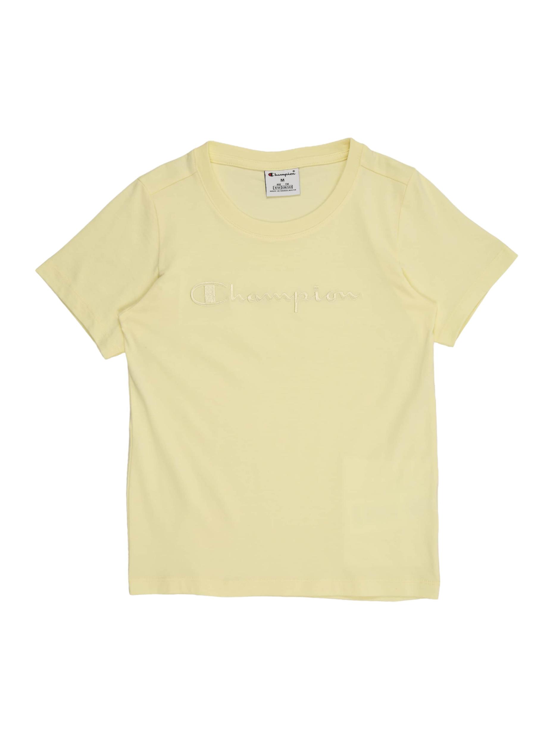 Champion Authentic Athletic Apparel Marškinėliai pastelinė geltona