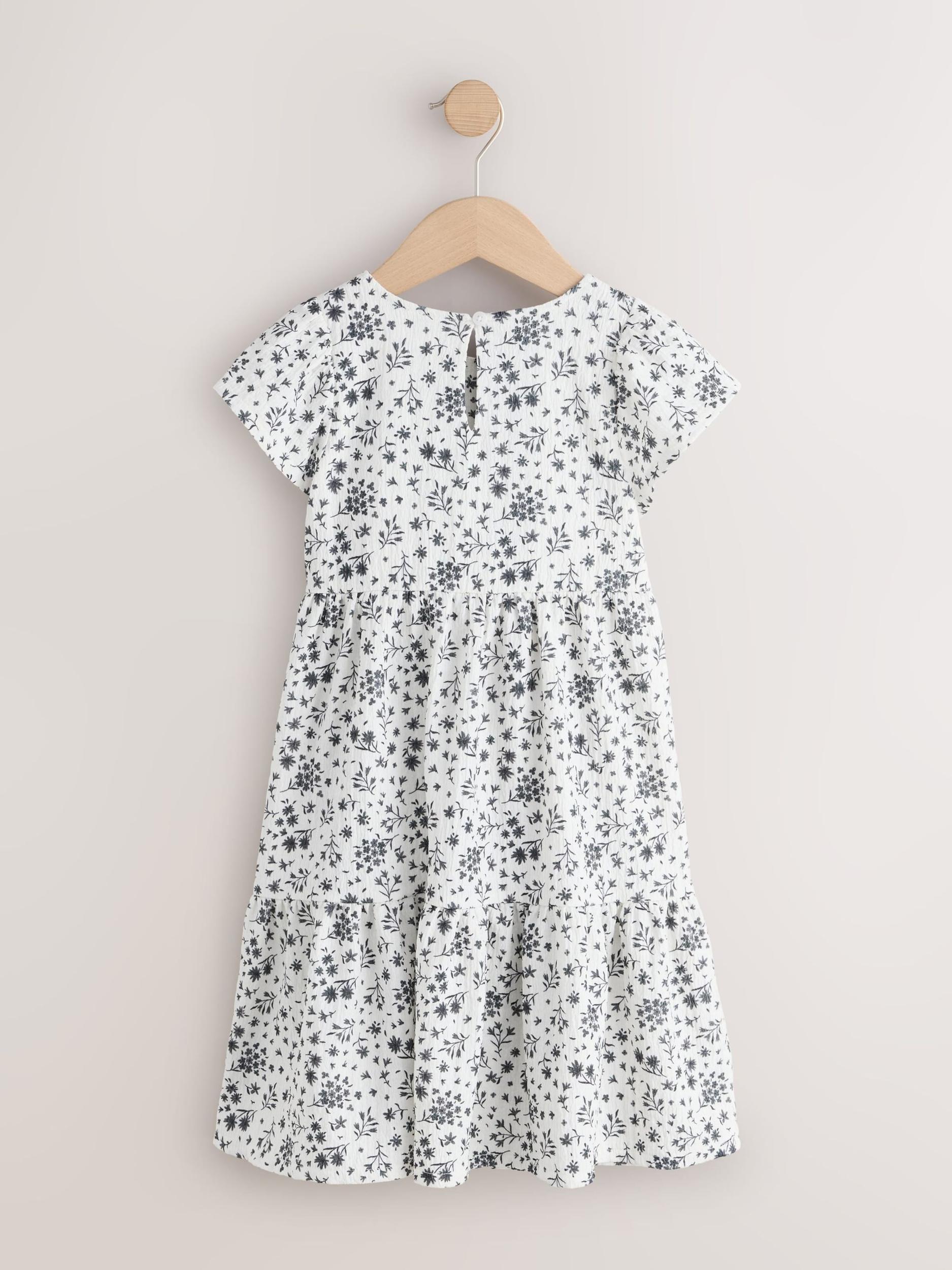 Next Suknelė tamsiai pilka / balta