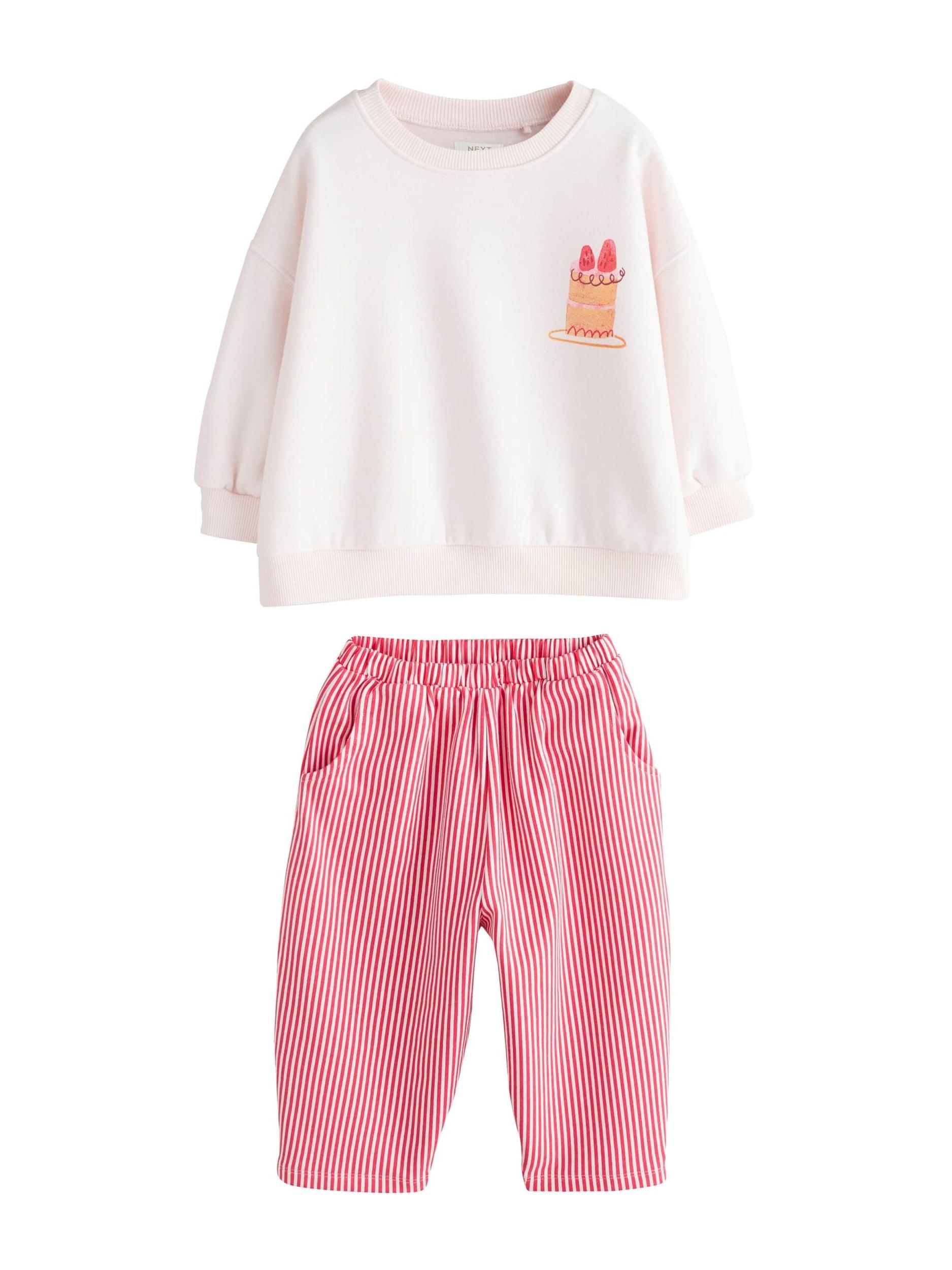 Next Rinkinys kremo / šviesiai oranžinė / ryškiai rožinė spalva / šviesiai raudona