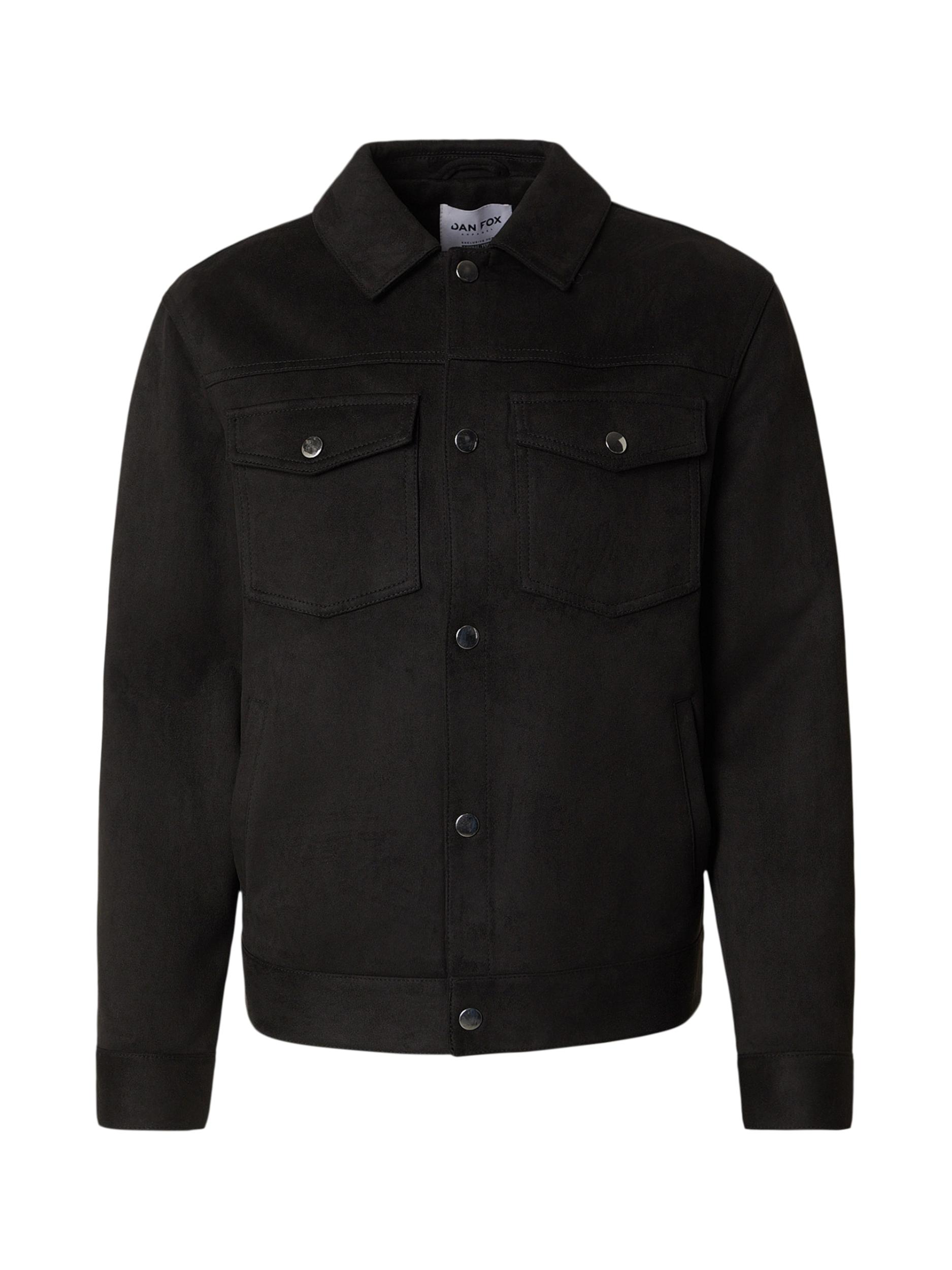 DAN FOX APPAREL Demisezoninė striukė 'Nicolas' juoda