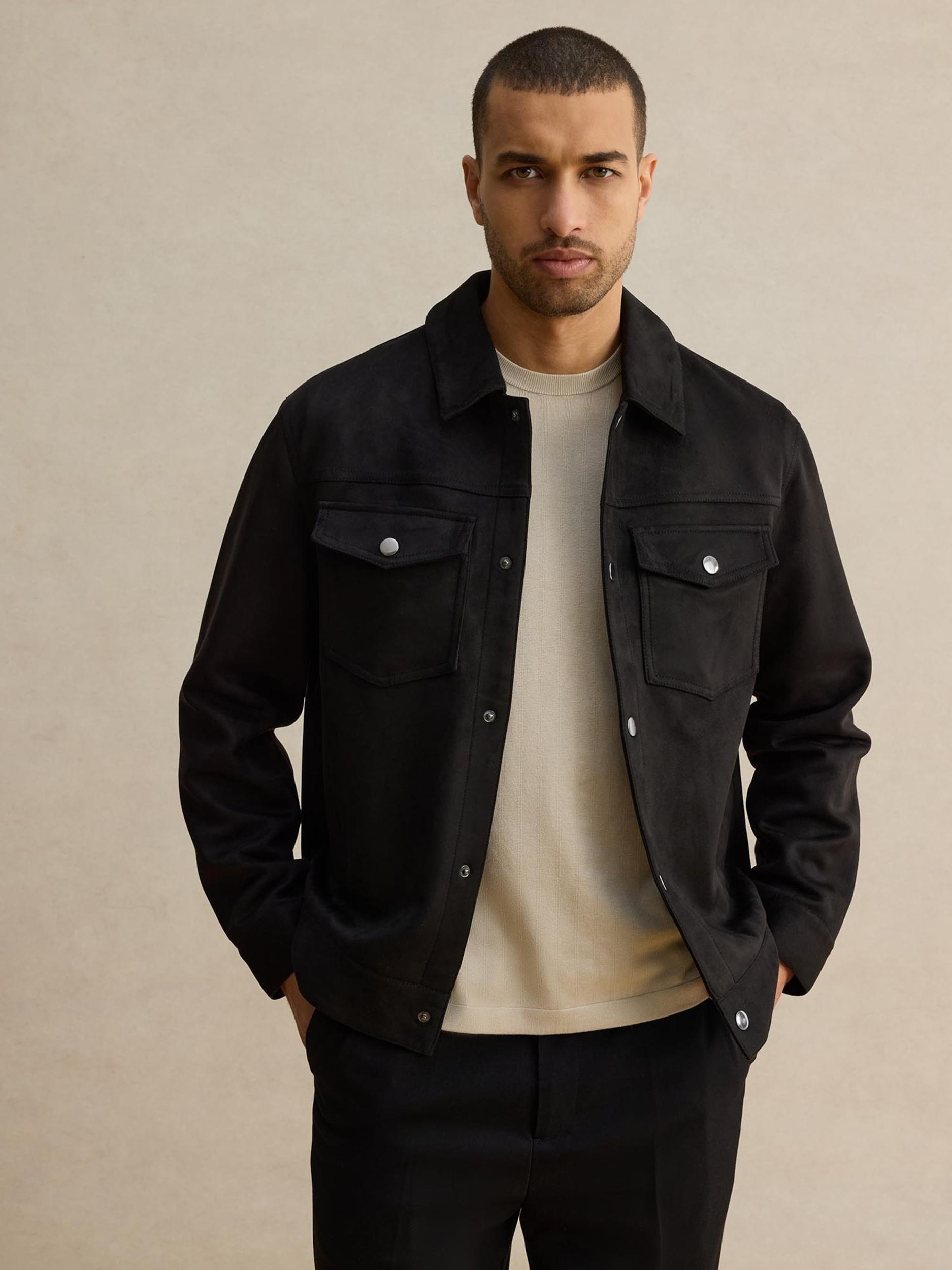 DAN FOX APPAREL Demisezoninė striukė 'Nicolas' juoda