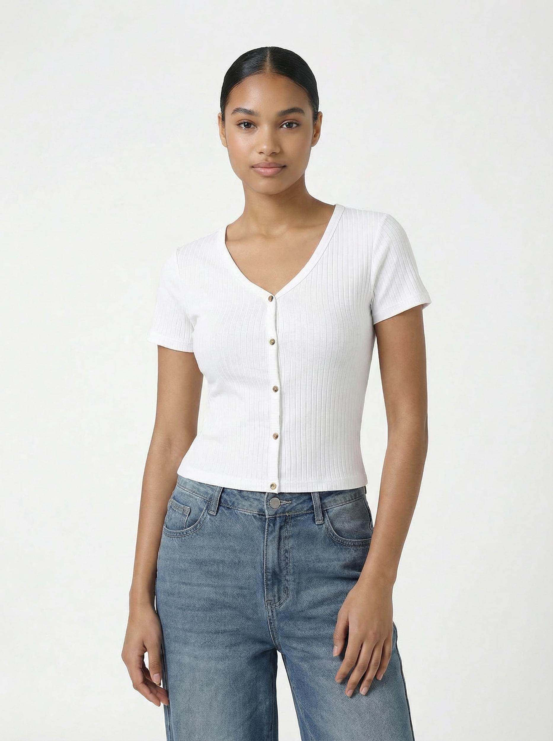 studioselect Kardiganas 'Elna' mėtų spalva / balta