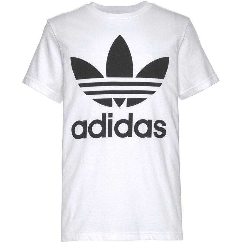 ADIDAS ORIGINALS Marškinėliai 'Trefoil' juoda / balta