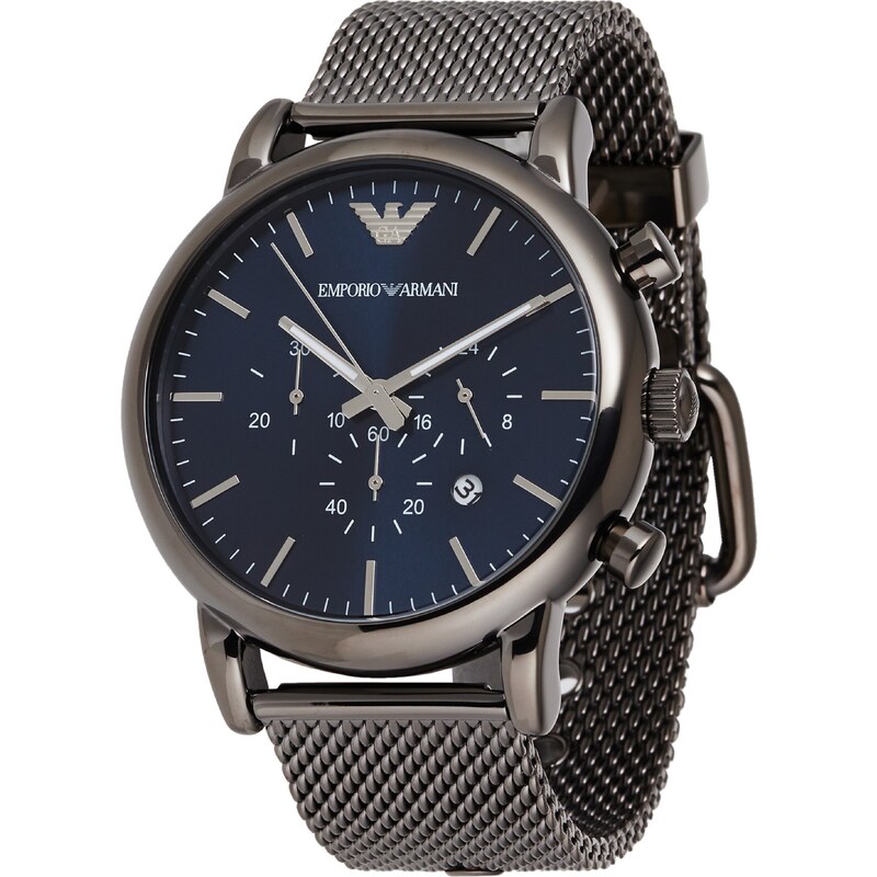 Emporio Armani Analoginis (įprasto dizaino) laikrodis mėlyna / sidabrinė