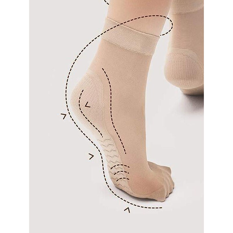 Fiore masažuojančios kojinaitės "Massage Socks 20 Den Natural"