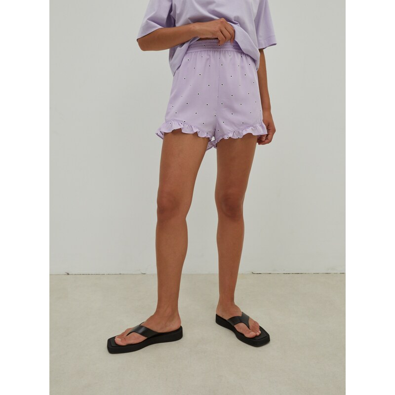 EDITED Kelnės 'Rylan' purpurinė / mišrios spalvos