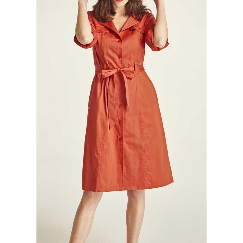 HEINE Oranžinė suknelė su diržu : Dydis - 34