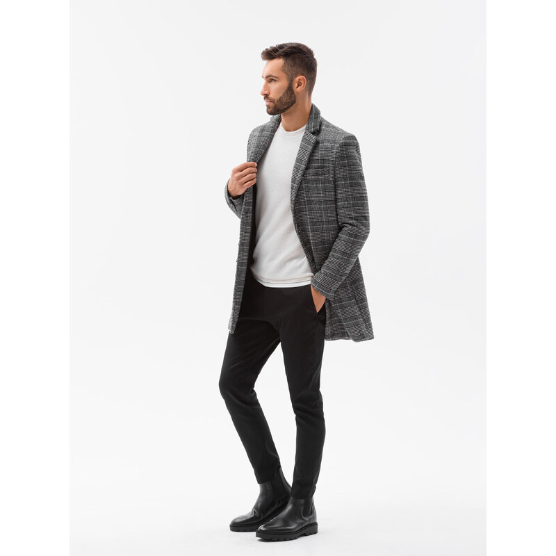 Ombre Clothing Vyriškas paltas - juodas C499
