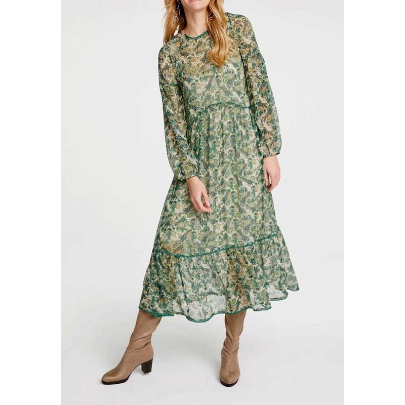 Linea Tesini Ilga žalia suknelė. Liko 40 dydis : Dydis - 40