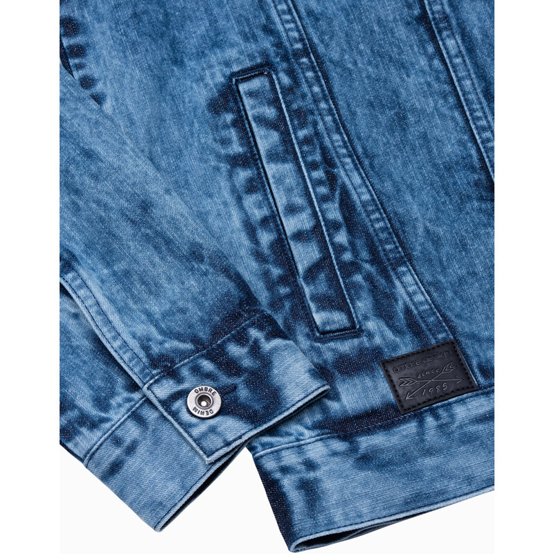 Ombre Clothing Vyriška džinsinė striukė - indigo C525