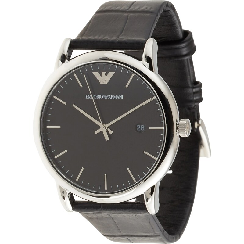 Emporio Armani Analoginis (įprasto dizaino) laikrodis 'AR2500' juoda / sidabrinė