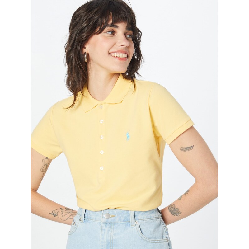 Polo Ralph Lauren Marškinėliai 'Julie' mėlyna / šviesiai geltona