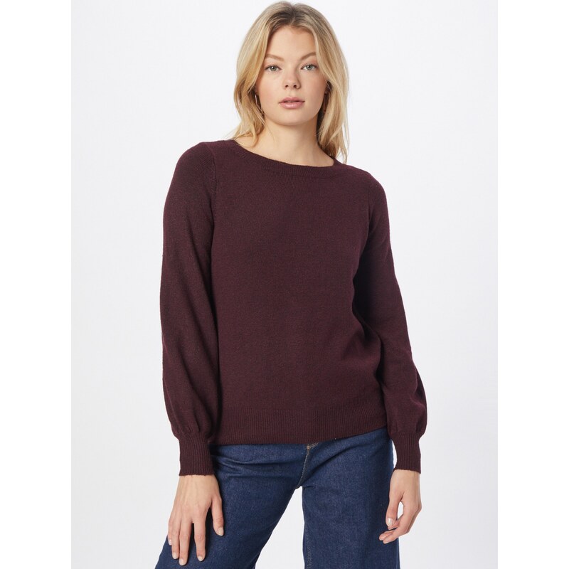 VERO MODA Megztinis 'Brilliant' burgundiško vyno spalva