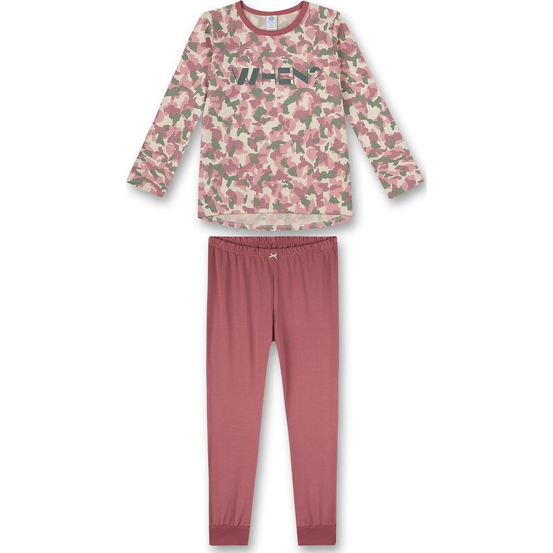 SANETTA Miego kostiumas kremo / žalia / rausvai raudona / ryškiai rožinė spalva