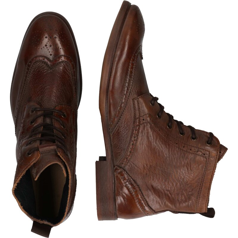 Hudson London Auliniai batai su raišteliais 'SIMPSON' ruda