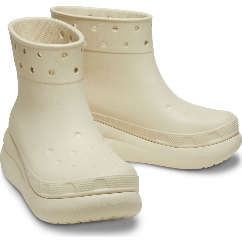 Crocs Classic Crush Rain Boot Bone