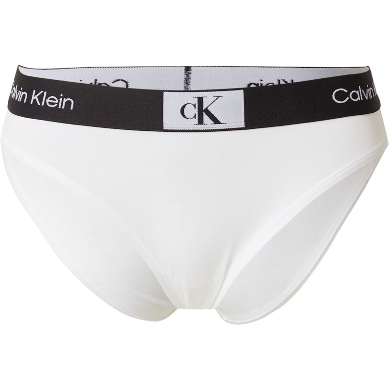 Calvin Klein Underwear Moteriškos kelnaitės juoda / balta / balkšva