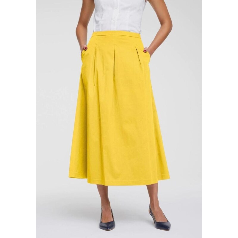 HEINE Midi ilgio geltonas sijonas : Dydis - 34