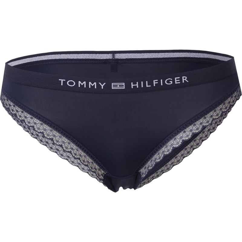Tommy Hilfiger Underwear Moteriškos kelnaitės tamsiai mėlyna / balkšva