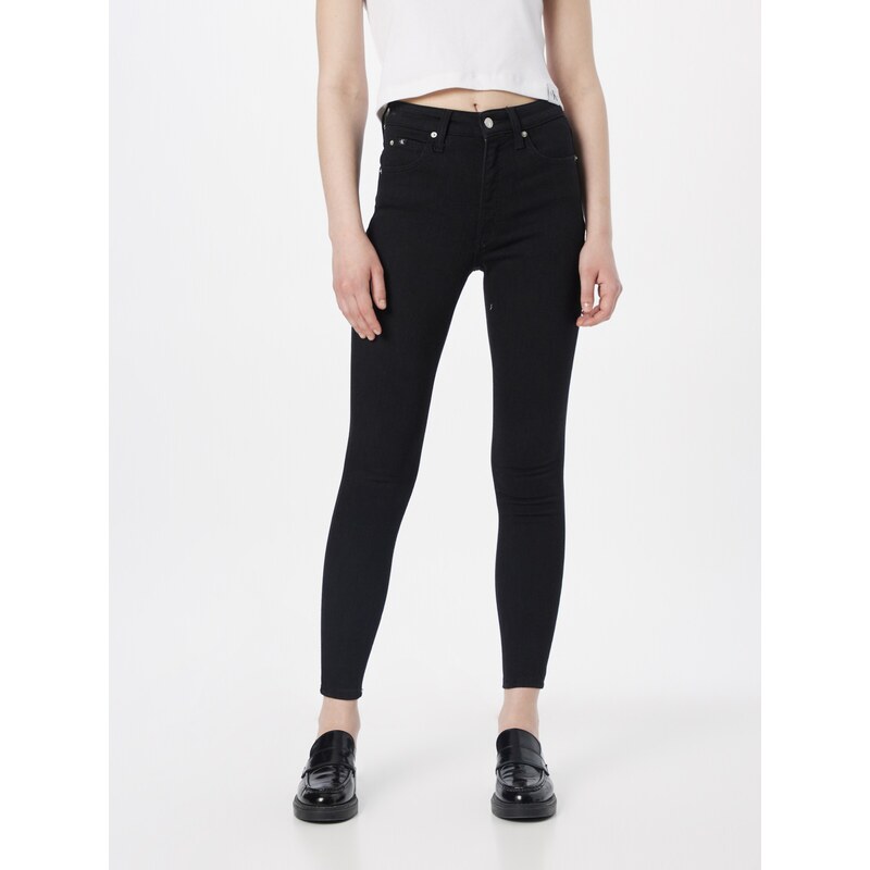 Calvin Klein Jeans Džinsai juoda / balta