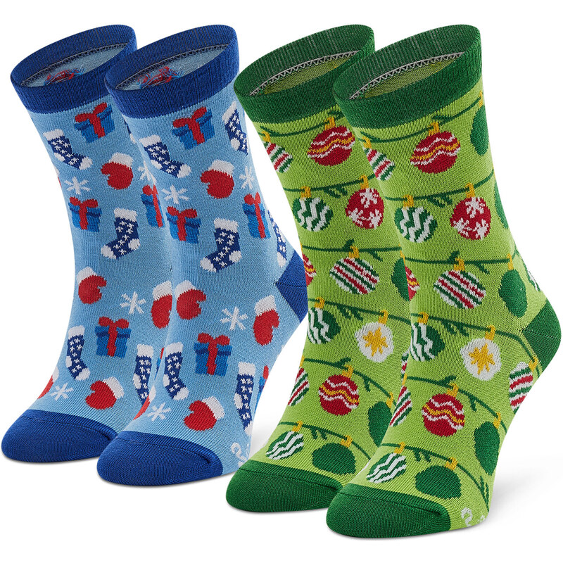 Vaikiškų ilgų kojinių komplektas (2 poros) Rainbow Socks