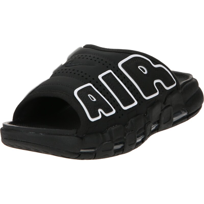 Nike Sportswear Šlepetės 'AIR MORE UPTEMPO SLIDE' juoda Nike Sportswear Šlepetės 'AIR MORE UPTEMPO SLIDE' juoda