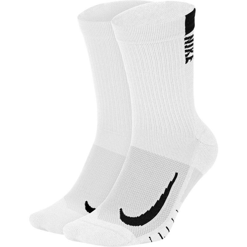 NIKE Sportinės kojinės 'Multiplier' juoda / balta