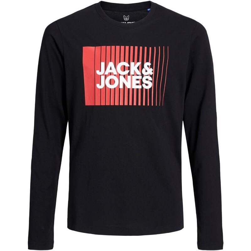 Jack & Jones Junior Marškinėliai raudona / juoda / balta