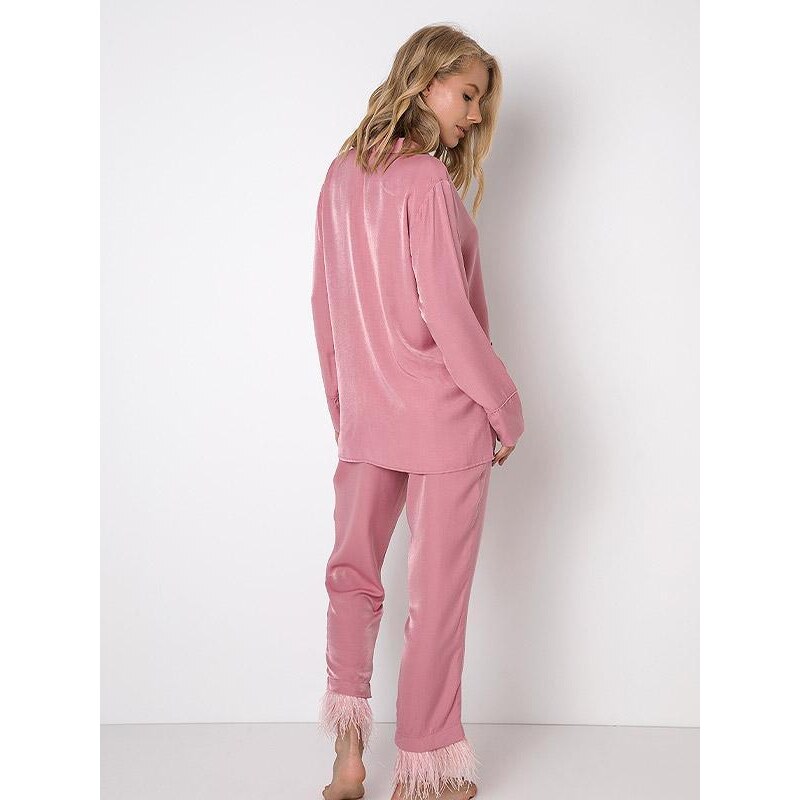 Aruelle pižama su viskoze "Robin Long Pink"